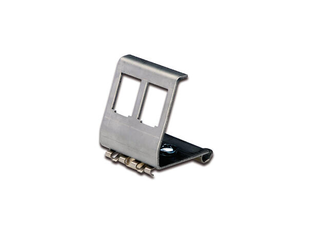 LinkIT Keystoneholder x 2 DIN-rail For mont. av 2 x keystone på DIN skinne 